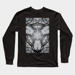 Impossible landscapes: winter tree against a grey sky Long Sleeve T-Shirt